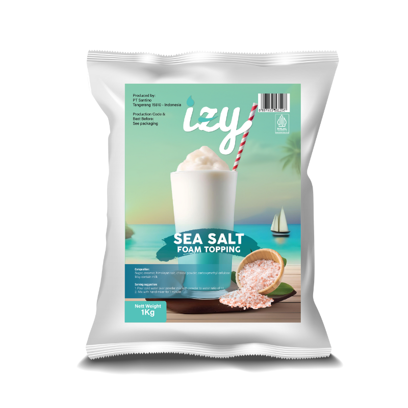 IZY SEA SALT FOAM TOPPING 10 X 1 KG